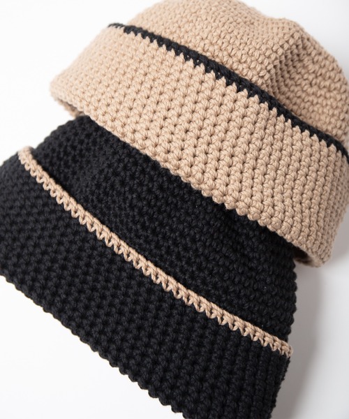 RACAL（ラカル） ニット帽 ニットキャップ Hand Knitting Crusher Cap