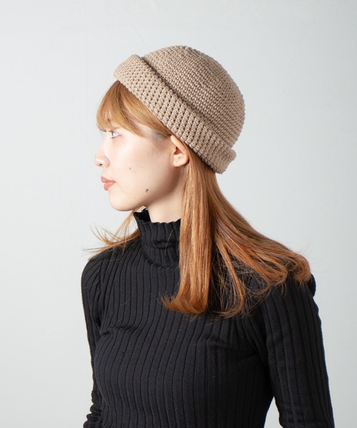 RACAL（ラカル） ニット帽 ニットキャップ Hand Knitting Crusher Cap