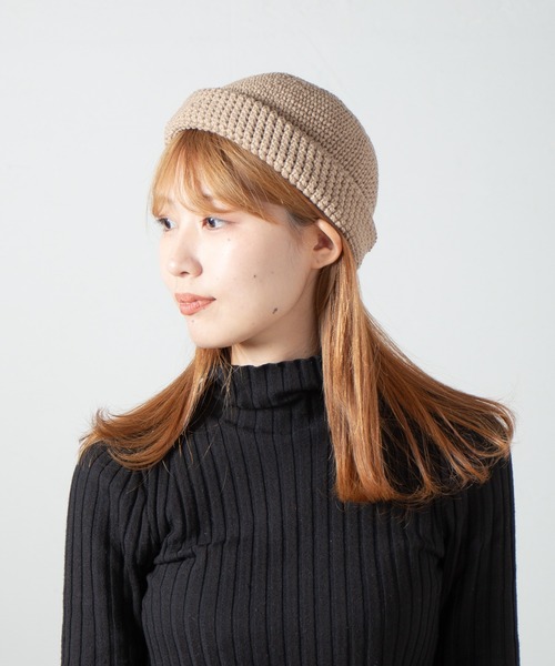 RACAL（ラカル） ニット帽 ニットキャップ Hand Knitting Crusher Cap