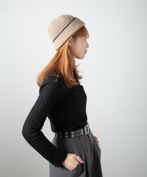 RACAL（ラカル） ニット帽 ニットキャップ Hand Knitting Crusher Cap