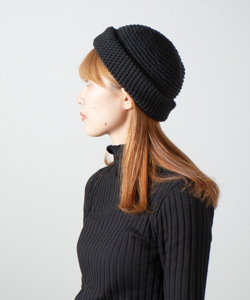 RACAL（ラカル） ニット帽 ニットキャップ Hand Knitting Crusher Cap