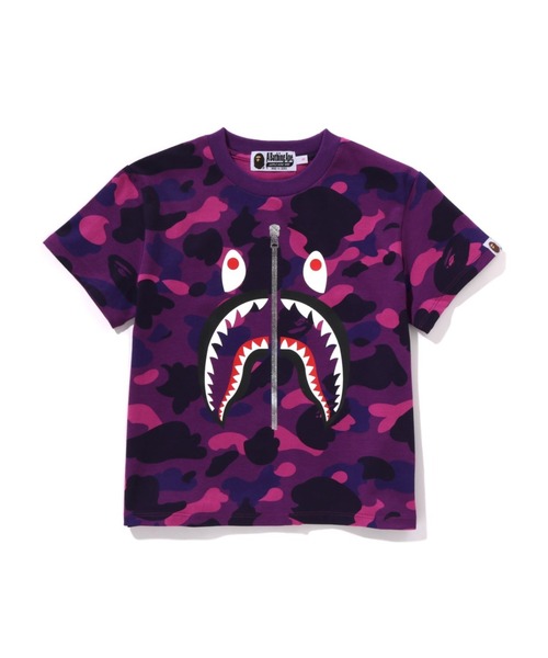 tシャツ COLOR CAMO SHARK MINI TEE レディース A BATHING APE tシャツ COLOR CAMO SHARK MINI TEE レディース