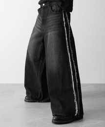 ジーンズ 「RUUBON」fringe flare denim pants / フリンジフレアデニムパンツ メンズ レディース｜ZOZOTOWN Yahoo!店