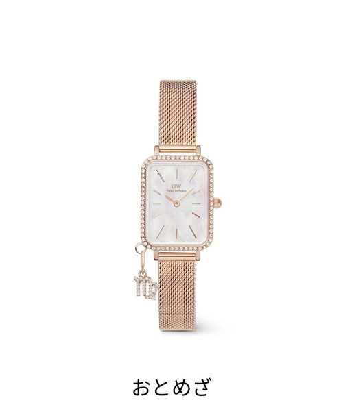 腕時計 Quadro Crystal Zodiac Melrose 20x26MM レーディス腕時計 ローズゴールド レディース メンズの画像