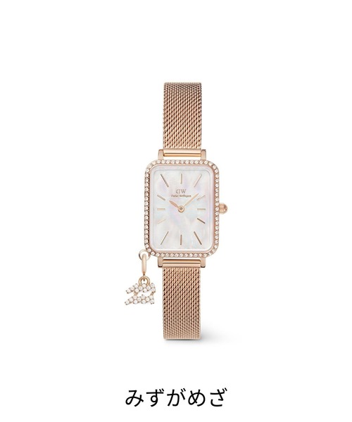 腕時計 Quadro Crystal Zodiac Melrose 20x26MM レーディス腕時計 ローズゴールド レディース メンズの画像