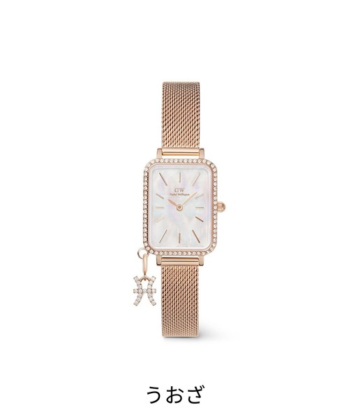 腕時計 Quadro Crystal Zodiac Melrose 20x26MM レーディス腕時計 ローズゴールド レディース メンズの画像