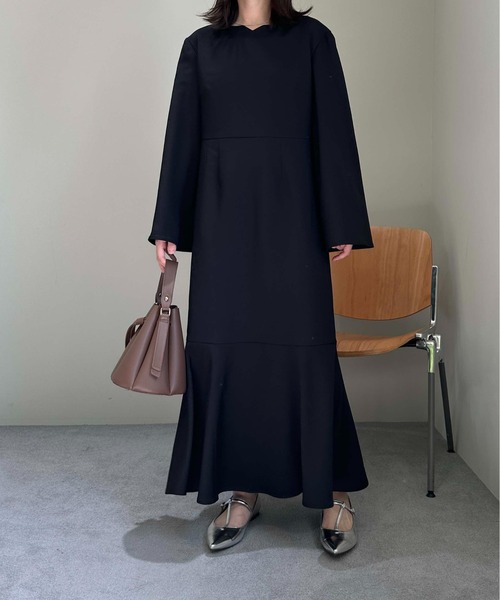 CFCL 新品　新作　ベルスリーブ　フレア　ワンピース fifth ワンピース ベルスリーブフレアニットワンピース : ZOZOTOWN