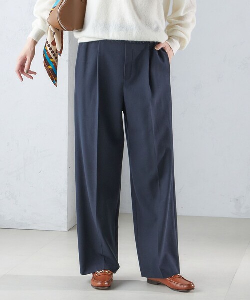 SHIPS（シップス） パンツ 「手洗い可能」両面起毛 ストレート パンツ