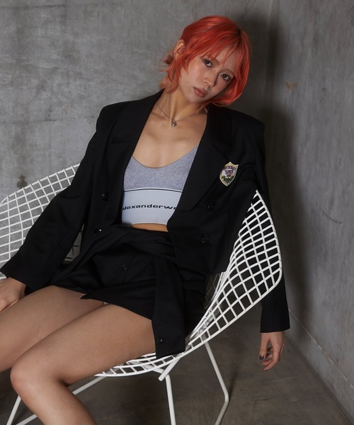 ACLENT テーラードジャケット　ブラック 美品】ACLENT ストレッチテーラードジャケット ブラック F - メルカリ