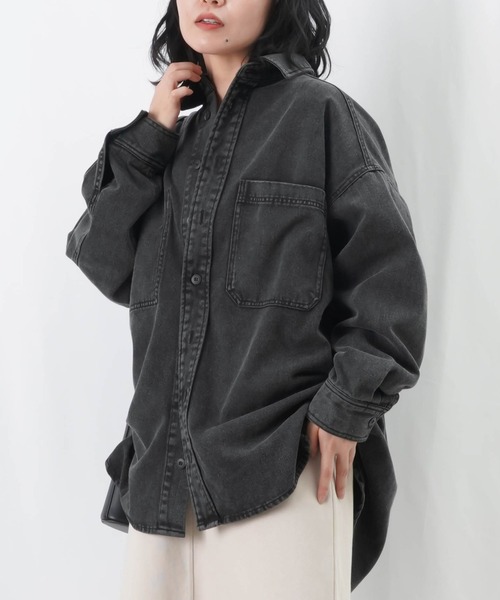 極美品 REMILA 硫化染め デッキ ジャケット シャツ XL ブラック 185020503_o22.jpg?