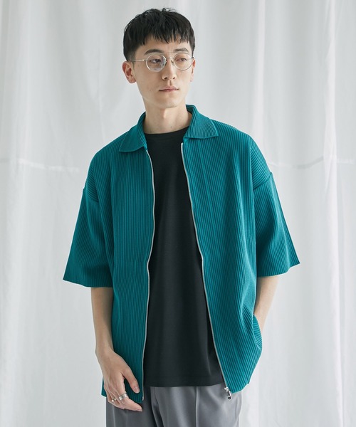 PUBLIC TOKYO ニットカーディガン 緑 PUBLIC TOKYO 「PUBLIC