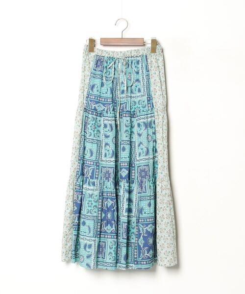 IENA LA BOUCLE」 フレアスカート 36 ブルー レディース : 87409861  