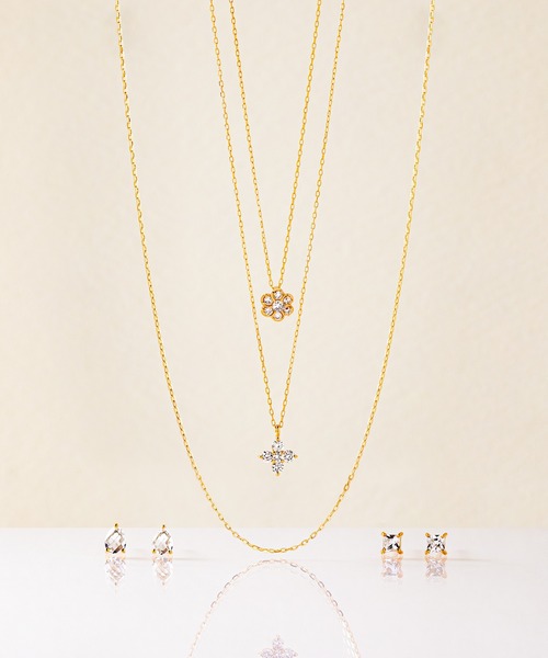 ESTELLE ネックレス K18 イエローゴールド ダイヤモンド