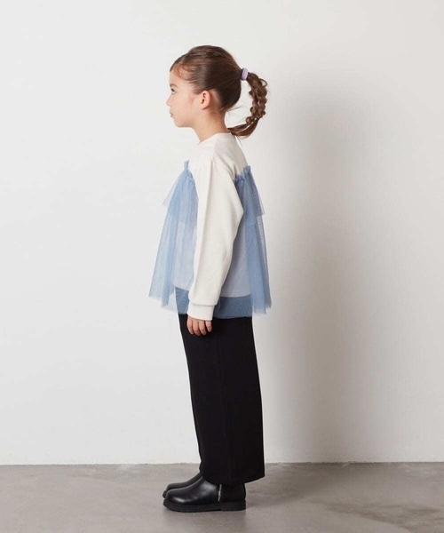 a.v.v パンツ 「120-130」サスペンダー付きワイドパンツ キッズ