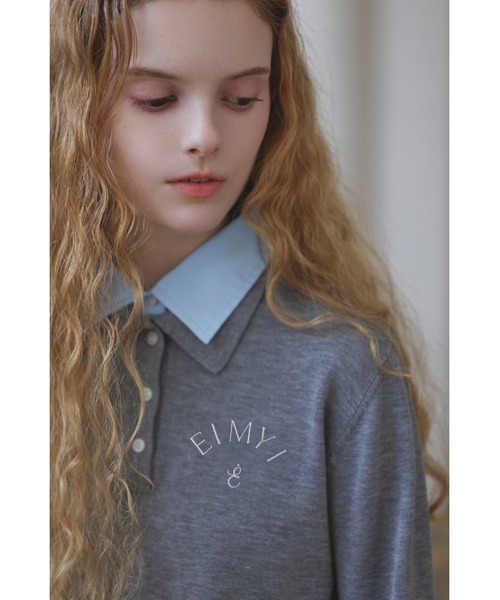 EIMY ISTOIRE（エイミーイストワール） ニット セーター DOUBLE COLLAR