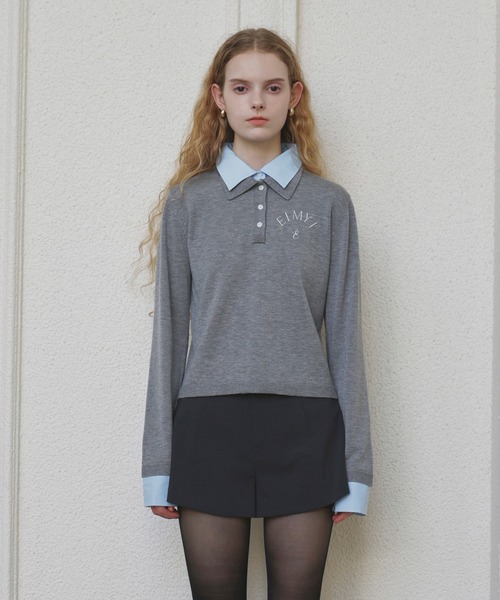 EIMY ISTOIRE（エイミーイストワール） ニット セーター DOUBLE COLLAR