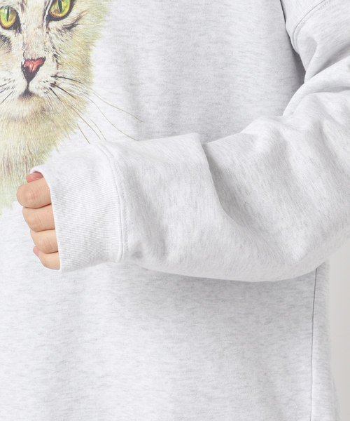 【美品】HARDY NOIR 猫 スウェット トップス パーカー 美品】HARDY NOIR 猫 スウェット トップス パーカー