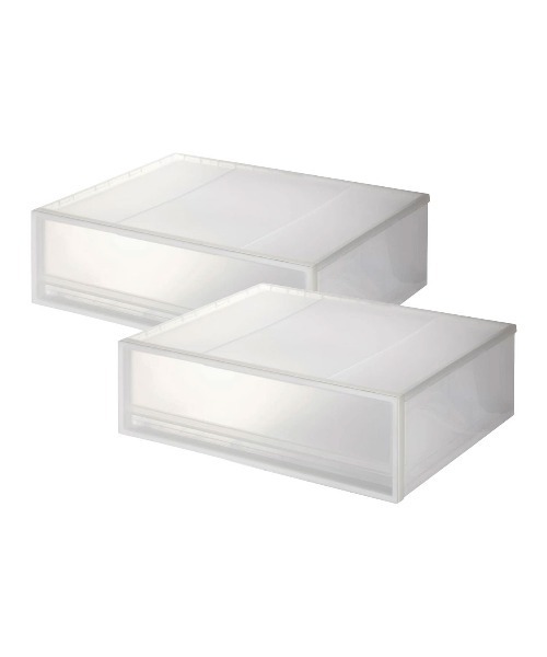 無印良品（MUJI） 収納 「2個セット」ポリプロピレン 収納ケース