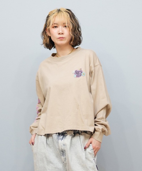 SANTA CRUZ サンタクルーズ　上下セットMサイズ 使用1日６時間 SANTA CRUZ（サンタクルーズ） tシャツ クロップド丈ロンT 502251432