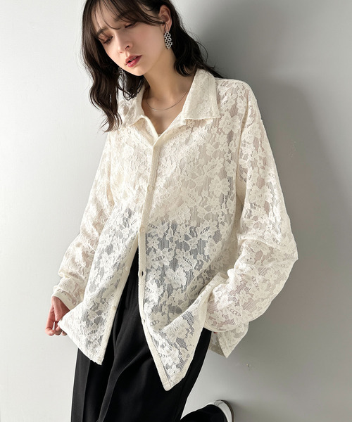 classicalelf（クラシカルエルフ） シャツ 大人上品さが魅力ルーズ 