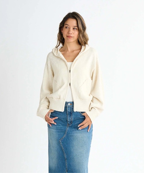 パーカー SNUGGLY HOODIE/ロキシーダブルジップアップパーカー レディース ROXY パーカー SNUGGLY HOODIE/ロキシーダブルジップアップ