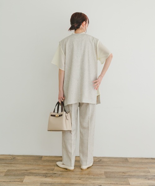 ★美品　URBAN RESEARCH　セットアップ ITEMS URBANRESEARCH セットアップ ツイードジレ×パンツセット