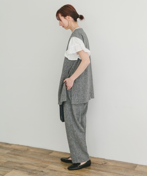 ITEMS URBANRESEARCH セットアップ ツイードジレ×パンツセット