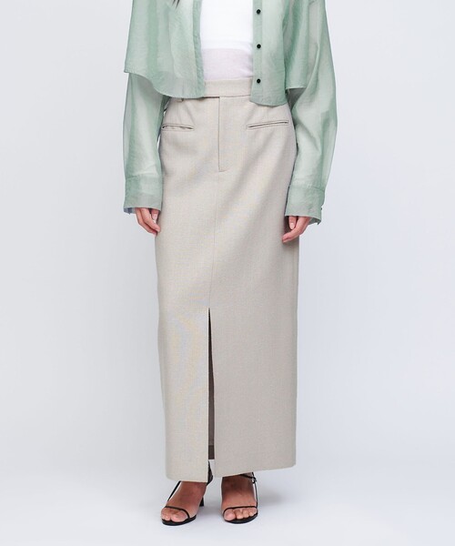 スカート 「AEWEN MATOPH」シルク シャンブレー スカート