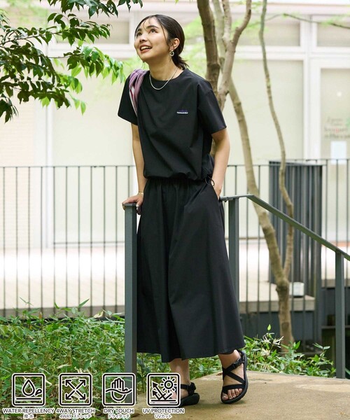 FREAK'S STORE×THOUSANDMILEジャンパースカート　バッグ THOUSAND MILE/フロントジップワンピース デニムライク/ゼブラ