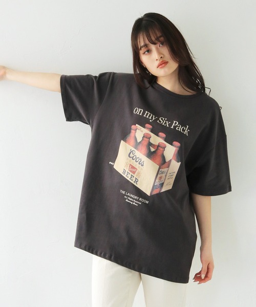 HER CLOSET（ハークローゼット） tシャツ 「HER CLOSET」オーバー