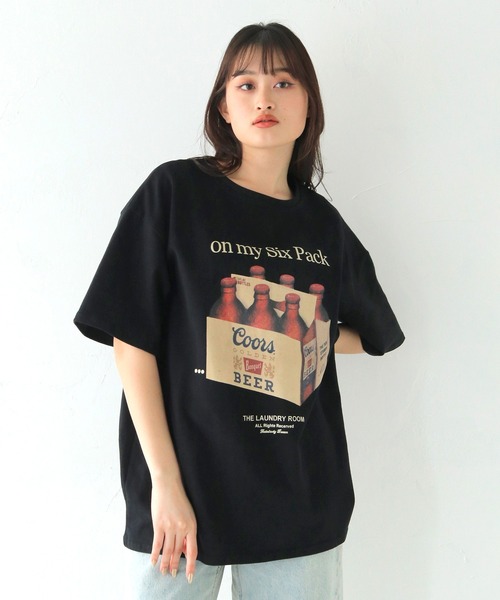 HER CLOSET（ハークローゼット） tシャツ 「HER CLOSET」オーバー