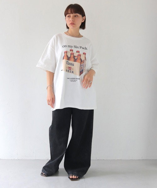 HER CLOSET（ハークローゼット） tシャツ 「HER CLOSET」オーバー