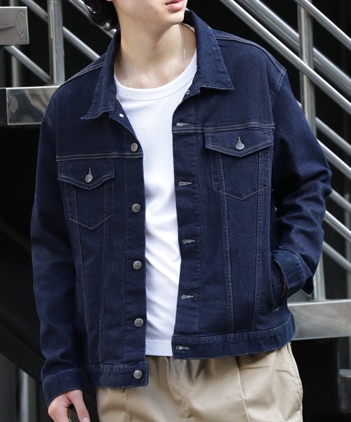 Hanes デニムジャケット gジャン 「HANES/ヘインズ」ストレッチ