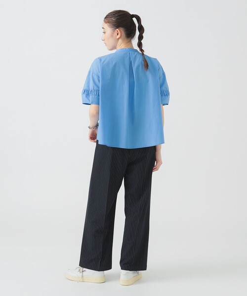 ブラウス シャツ 袖ギャザー ブラウス（S〜M） レディース B：MING by BEAMS ブラウス シャツ 袖ギャザー ブラウス（S〜M