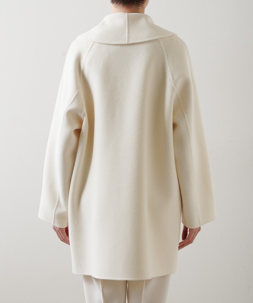 新品タグ付き　　Whim Gazette　　ピンクベージュ　　ウラケロングコート Whim Gazette(ウィム ガゼット)の【FURLING by GIANNI】ムートンロング