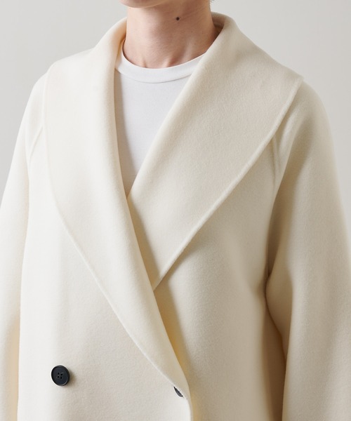 Whim Gazette ベージュ ロングコート FREEサイズ whim gazette(ウィムガゼット) コート サイズF レディース - グレー