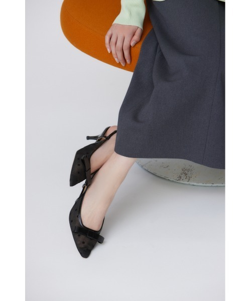 STACCATO ドットヌーディーバックスリングパンプス STACCATO パンプス ドットヌーディーバックスリングパンプス