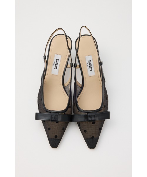STACCATO パンプス ドットヌーディーバックスリングパンプス