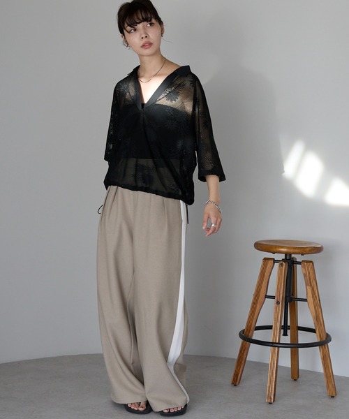 トップス theredthread S layered skipper tops THEREDTHREAD / ザレッドスレッド】S layered skipper tops