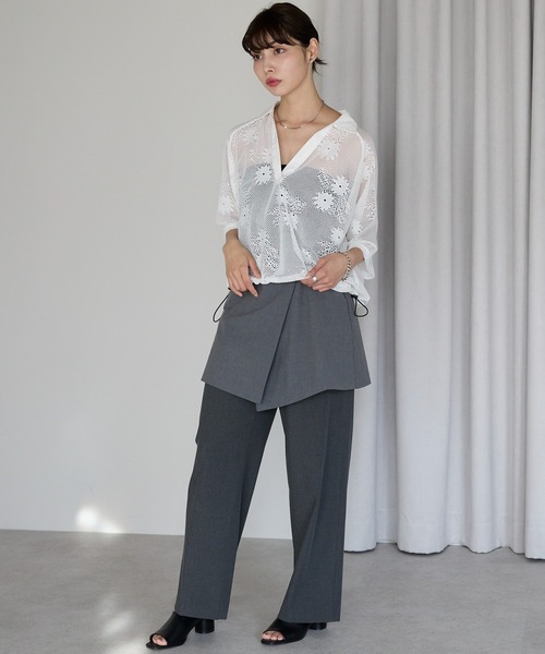 SOTT tシャツ Flower mesh skipper tops フラワーメッシュスキッパー