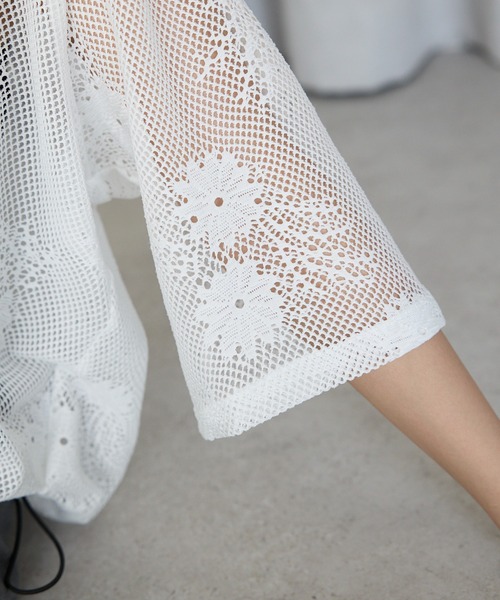 SOTT tシャツ Flower mesh skipper tops フラワーメッシュスキッパー