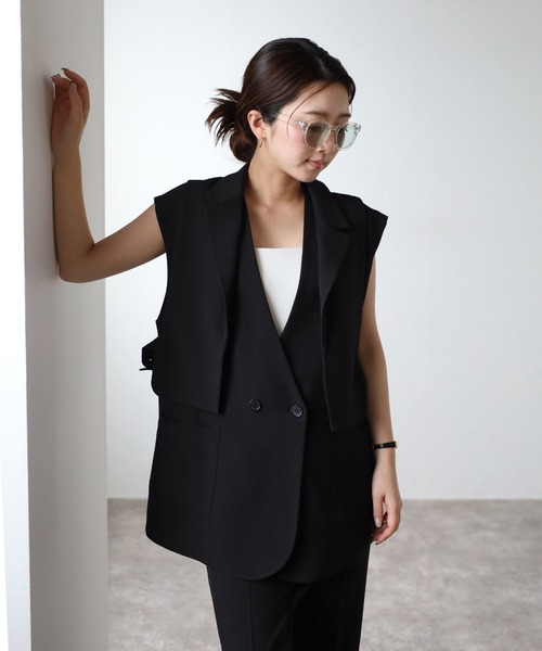 regleam LAYERED GILET レイヤード風ジレ レイヤード風ジレ｜LAYERED GILETの通販｜regleam