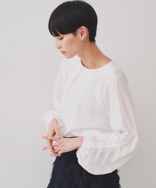 befree シャーリング キャップスリーブ ロングラインブラ
