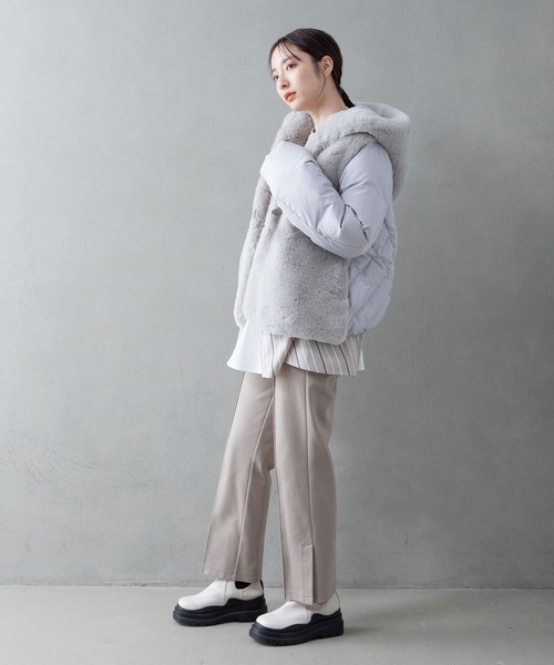 MARECHAL TERRE 定価3.8万 ダウンパーカー グレー ジャケット MARECHAL TERRE 定価3.8万 ダウンパーカー グレー ジャケット MARECHAL