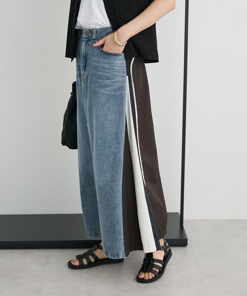 CRAFT STANDARD BOUTIQUE スカート デニム切替異素材スカート
