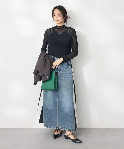 tricot COMME des GARCONS ジーンズ　スカート　異素材 CRAFT STANDARD BOUTIQUE スカート デニム切替異素材スカート