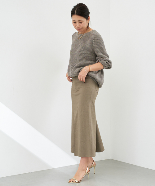 【anzu307様】極美品！ドゥーズイエムクラス Lily Linen アゼPO Lily Linen アゼプルオーバー（ニット／セーター）｜Deuxieme