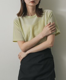 tシャツ クルーネックラメTシャツ(半袖) レディース｜ZOZOTOWN Yahoo!店
