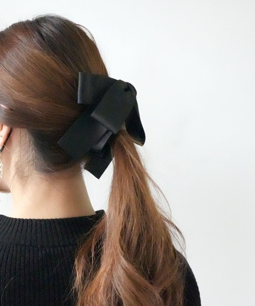 Port（ポート） ヘアクリップ 「 」 ビッグ リボン バナナクリップ