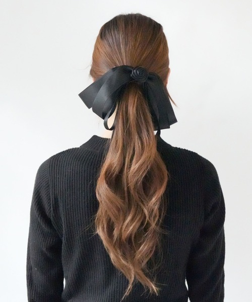 Port（ポート） ヘアクリップ 「 」 ビッグ リボン バナナクリップ